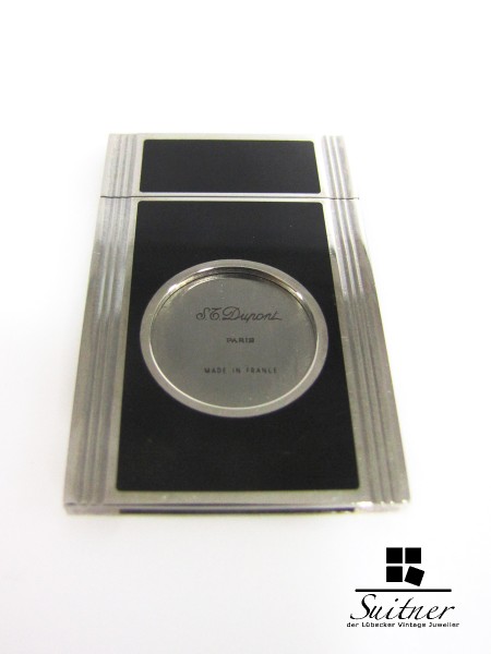 S.T. Dupont Zigarren Schneider Chinalack schwarz Palladium platiniert Etui