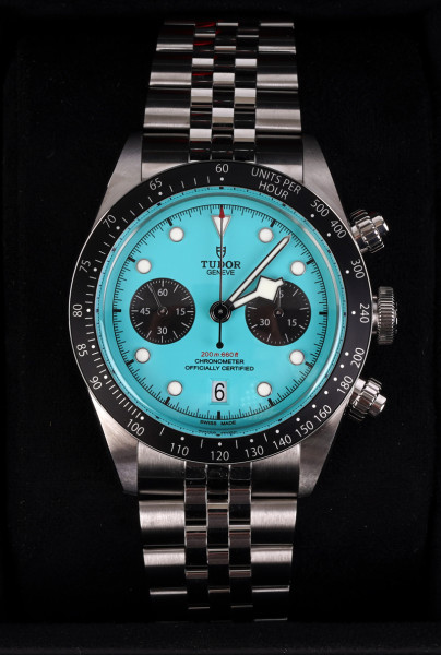 Tudor Black Bay Flamingo Blue Chronograph - NEU - Fullset ungetragen - Türkis M79360N-0024