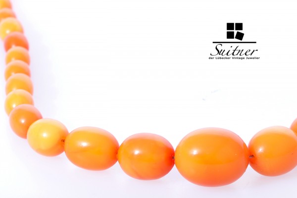 feine Bernstein Kette Butterscotch real Amber 18,25 gr. Prayer Beads