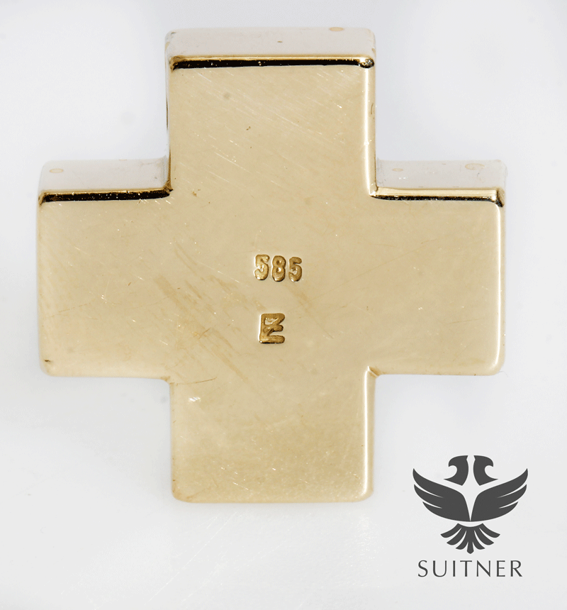 Unikat 1,52ct. Saphir Kreuz Anhnger als Gleiter mit Brillanten 585 Gold  Kornblumen Blau | Juwelier Archiv | der Lbecker Vintage Juwelier - Dennis  Suitner e.K.