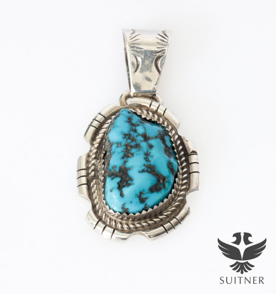 Anhänger Türkis 925 Silber Navajo Schmuck