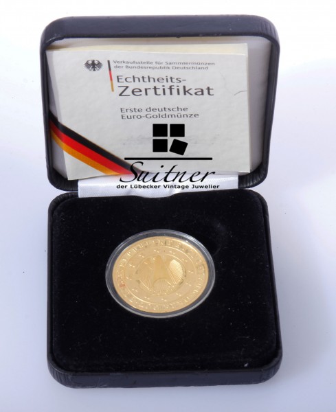 200 Euro Gold 2002 Prägestätte A mit Etui und Zertifikat selten 1 Unze OZ