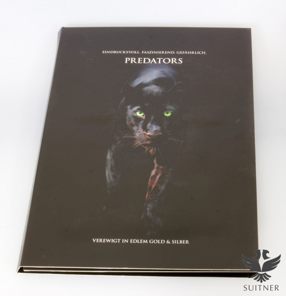 Sammelbox - Predators - Kongo, 16 Feinunzen Silber, Feingoldauflage