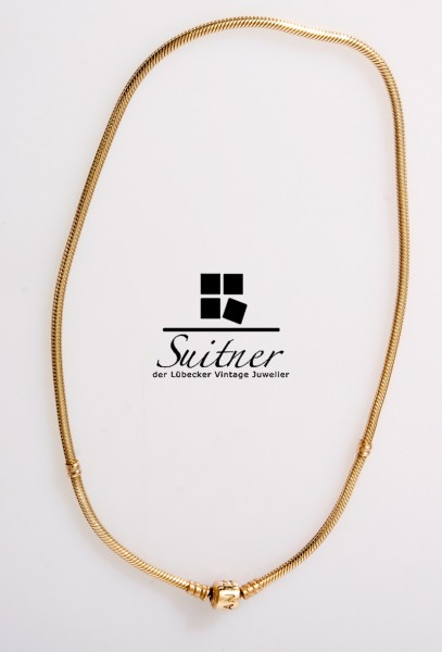 Pandora Collier 585 Gold Kette Schlangenkette massiv 42cm