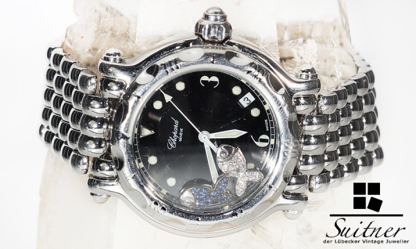 Chopard Happy Fish in Stahl mit Diamanten 