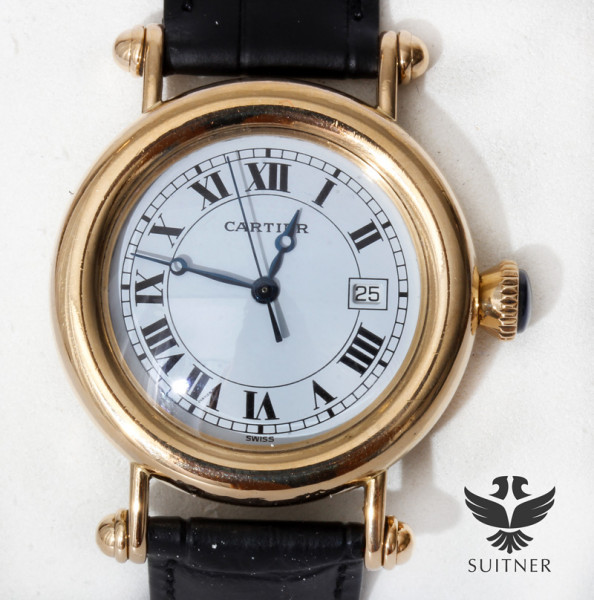 Cartier Diabolo 750 Gold FullSet 1420 Large 33mm 1993 Luxus Uhr