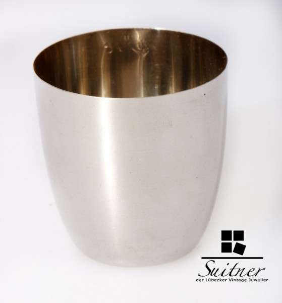 Zum Wohle - feinster Platin Schnapsbecher in Handarbeit - Becher 950 Pt Unikat
