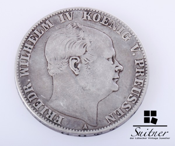 1 Thaler Preussen 1859 Mansfeld Prägestätte A ss