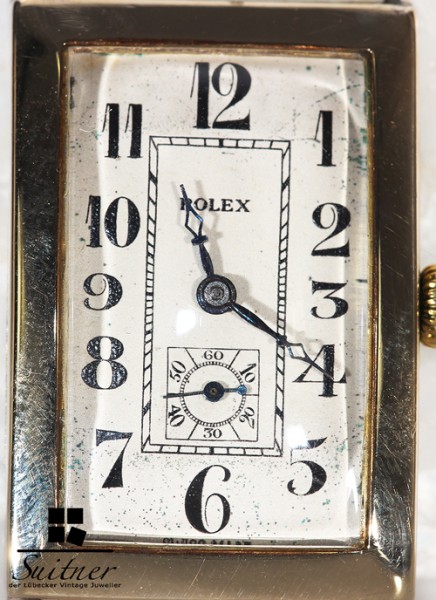 Rolex Vintage Rectangular Uhr Bj. 1938 aus Gold Ref. 829 like Prince