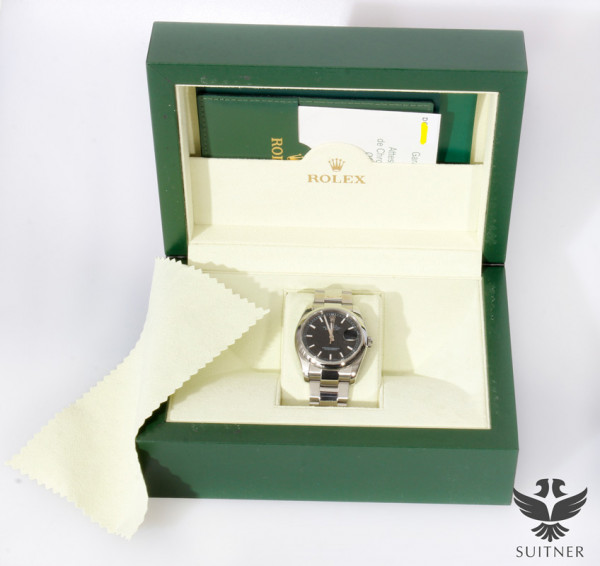 Rolex Datejust 116200 FullSet LC100 aus 2006 Roulette Datum neuwertig 36mm