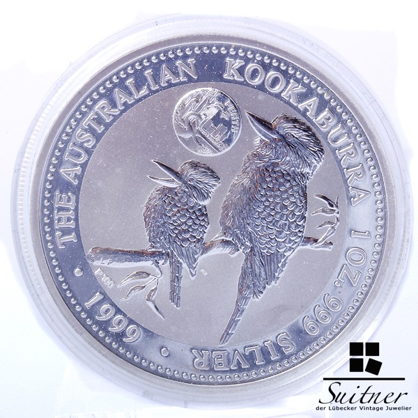 Australien Perth 1 Dollar 1 Oz Kookaburra 1999 PP