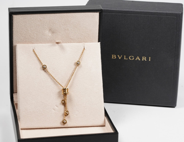 Bvlgari b.Zero Collier mit 10 Brillanten aus 750 Gold Diamanten 44 cm OVP