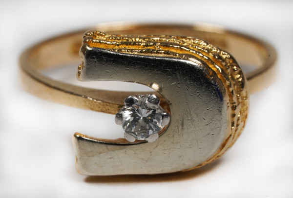 toller Lapponia Ring mit 0,10ct Brillant aus 750 Gold 1976 Y7