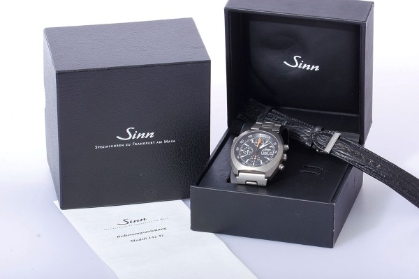 Sinn Spacelab D1 142 Ti Titan Set Box Papiere zweites Band SELTEN