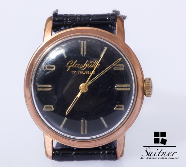 Glashütte GuB Vintage Herren Uhr Handaufzug Kaliber 70.1 gangfähig