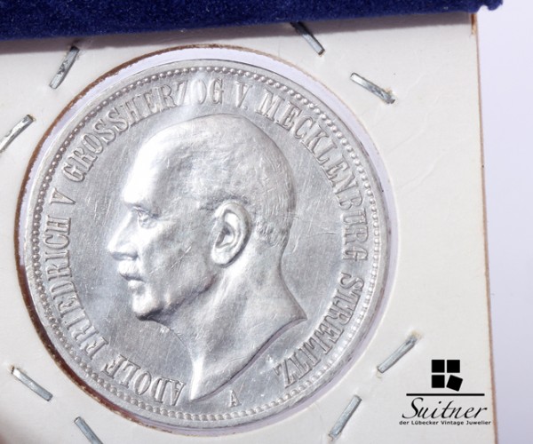 3 Mark Deutsches Reich A Mecklenburg - Strelitz unz stgl