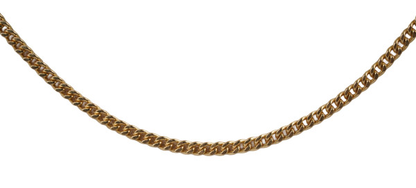 lange Panzerkette aus 585 Gold - neuwertige Kette mit 60cm XL