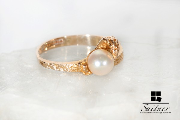 Original Lapponia Perlen Ring aus Gold 585 Weckström Luxus aus Finnland