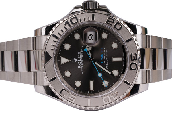 Rolex Yacht-Master Stahl Rhodium 40mm Ref. 126622 Grey Blue FullSet