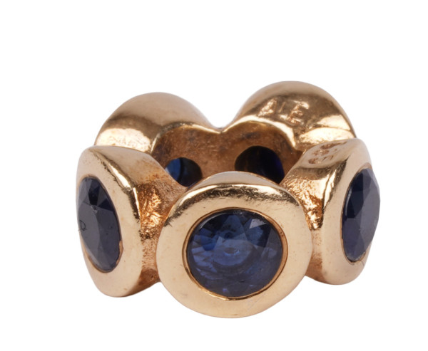 Pandora Charm Saphir Lights 585 Gold 750295SA Blau - selten