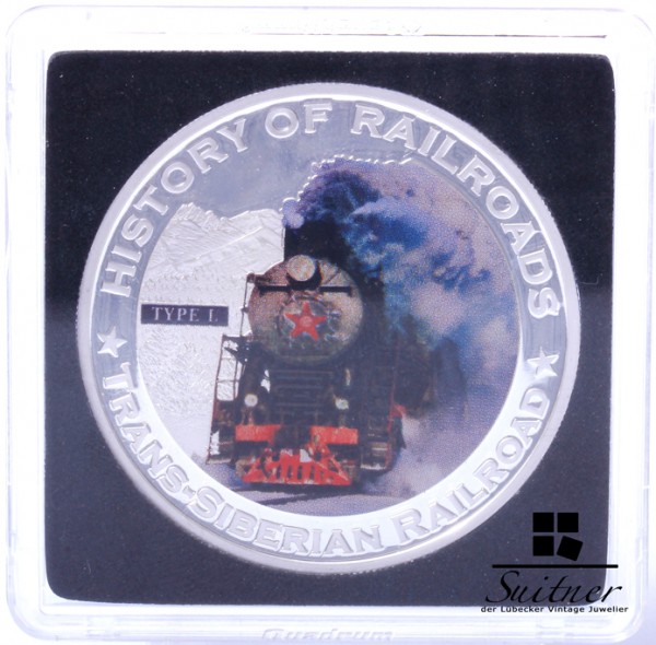 5 Dollar 2011 History of Railroads Trans- Siberian Railroad Silber