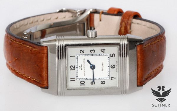 Jaeger-LeCoultre Reverso Classic Stahl 260.8.08 mit Service Papieren Luxus Uhr