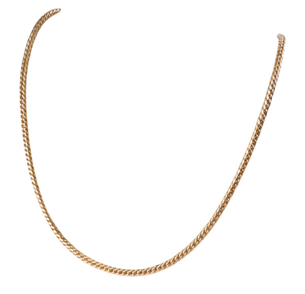 kräftige Halskette aus 585 Gold - Kette Collier Fuchsschwanz Länge 45cm