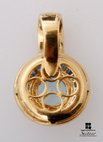 Vorschau: Buchwald Anhänger Blautopas Saphire 750 Gold HPB Frankfurt XL Vorschau: Buchwald Anhänger Blautopas Saphire 750 Gold HPB Frankfurt XL