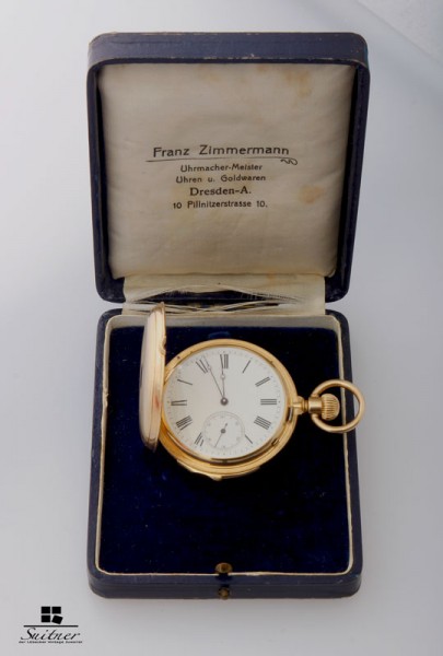 massive LeCoultre 1/4 Repetition Taschenuhr 750 Gold Pocketwatch 18k