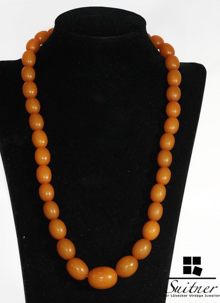 antike große Bernstein Kette Butterscotch real Amper prayer beads