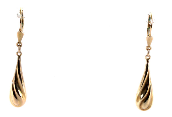 moderne 333 Gold Ohrringe Ohrhänger große Tropfen