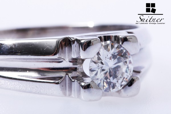 prächtiger Brillant Ring für den Herren Solitär ca. 0,50 ct Gr. 64
