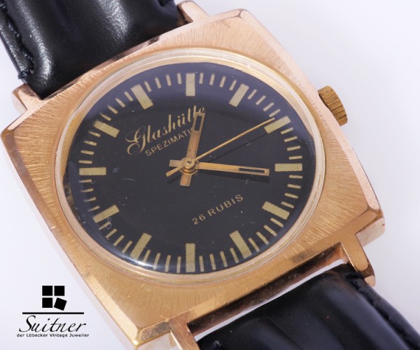 Glashütte Spezimatic Vintage Herren Uhr Kaliber 74 defekt