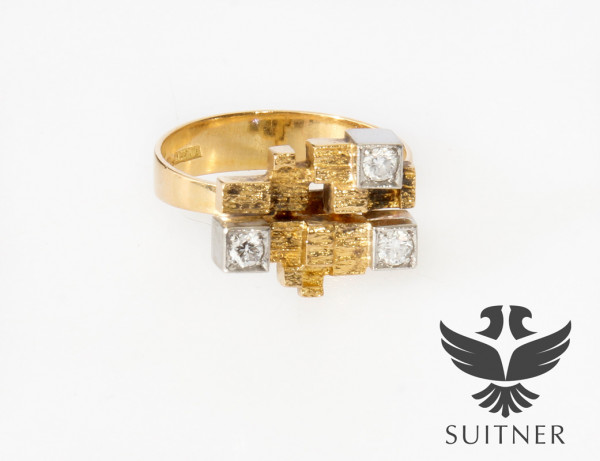 Lapponia Ring mit Brillanten Weckström Finnland 750 Gold Diamond City