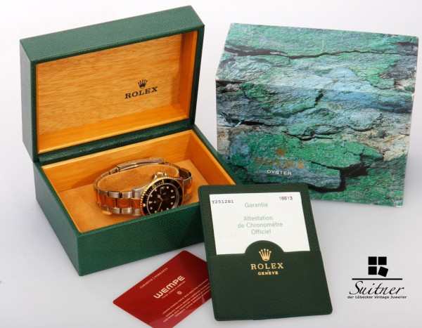 Rolex Submariner Stahl / Gold Ref. 16613 FullSet LC100 BD 2003