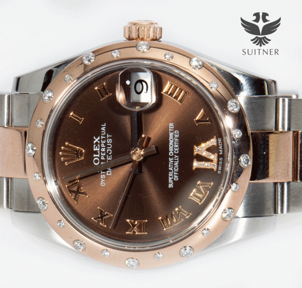 Rolex Lady Datejust 31 Ref. 178341 Brown Diamant FullSet LC100 Everose Roségold neuwertig