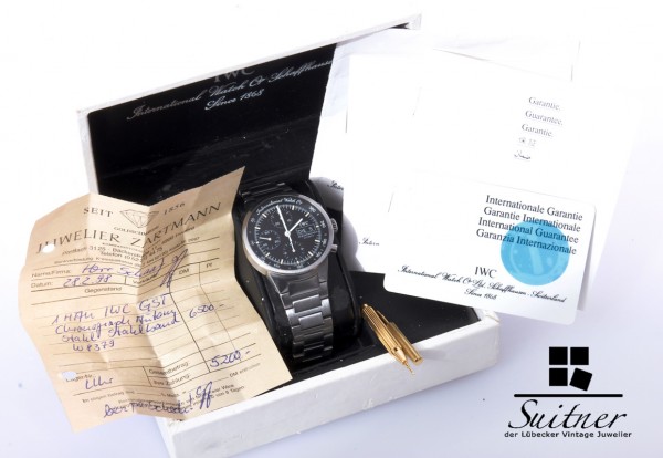 IWC Chronograph GST Ref. 3707 mit Box und Papieren Day Date