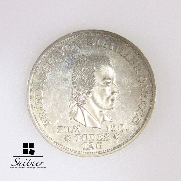 5 DM 1955 F Friedrich von Schiller