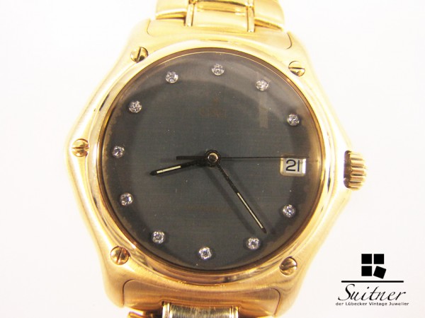 XL Ebel 1911 750 Gold massiv Automatik Diamanten 161 Gramm
