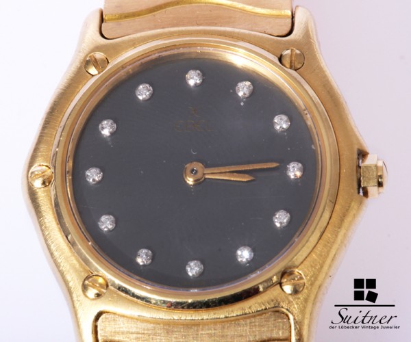 Ebel Lady Classic Wave Diamanten 750 Gold 18 kt NP 11260,- Papiere
