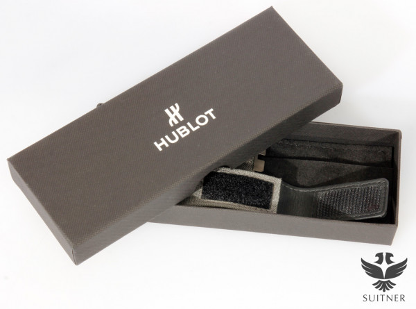 Hublot Armband Nato grau Gewebe Kautschuk Klettverschluss Schließe Big Bang
