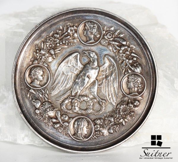 Medaille Preis fuer Leistungen im Gartenbau Silber Preussen von Loos - RAR Orden