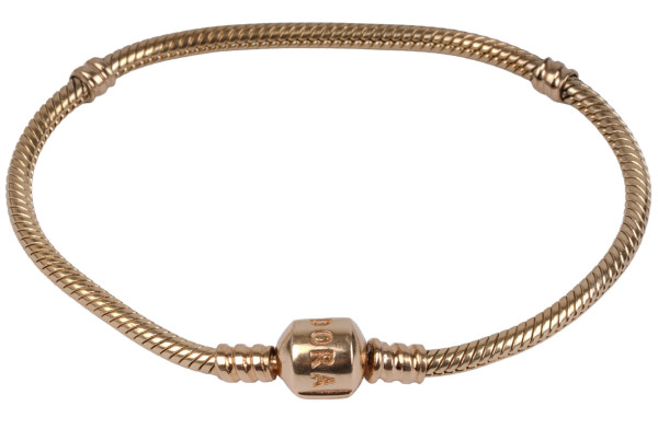 tolles Pandora Armband aus massiv 585 Gold - ein wertvoller Begleiter 19cm