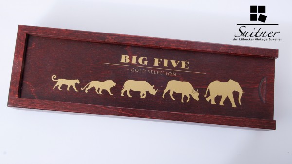 Big Five Kamerun 5 Goldmünzen 0,5 gr. PP Feingold