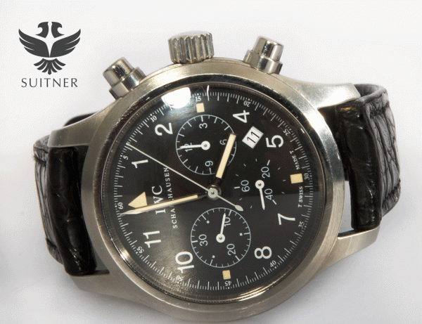 IWC Fliegerchronograph 3741 in Box klassischer Flieger Chronograph T SWISS T Dial