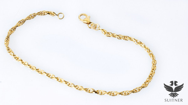 Armband 585er Gelbgold Doppelkette