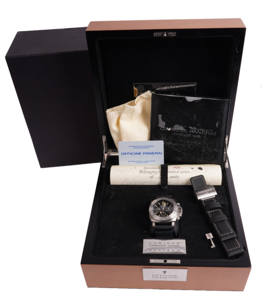 NEU Panerai Luminor Slytech Chrono 100M PAM00202 47mm FullSet - rare