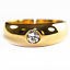 Bandring 585 Gold mit ca. 0,25 ct. Brillant massiv Gr. 59