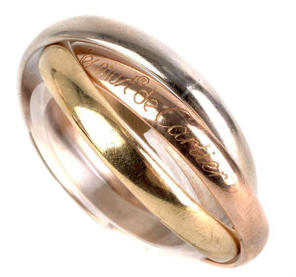 Cartier Ring der Klassiker Trinity 750 Gold Größe 55