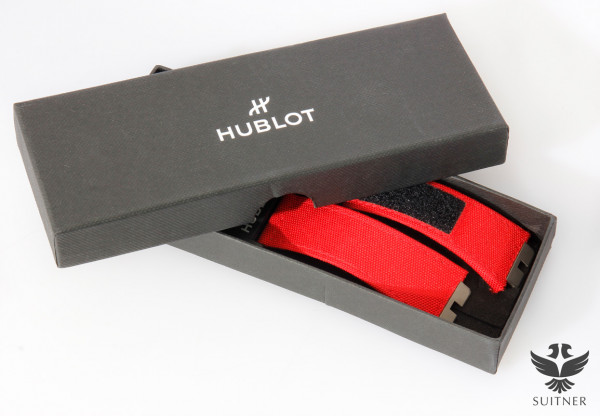 Hublot Armband Big Bang Nato rot Gewebe Kautschuk Klettverschluss Big Bang